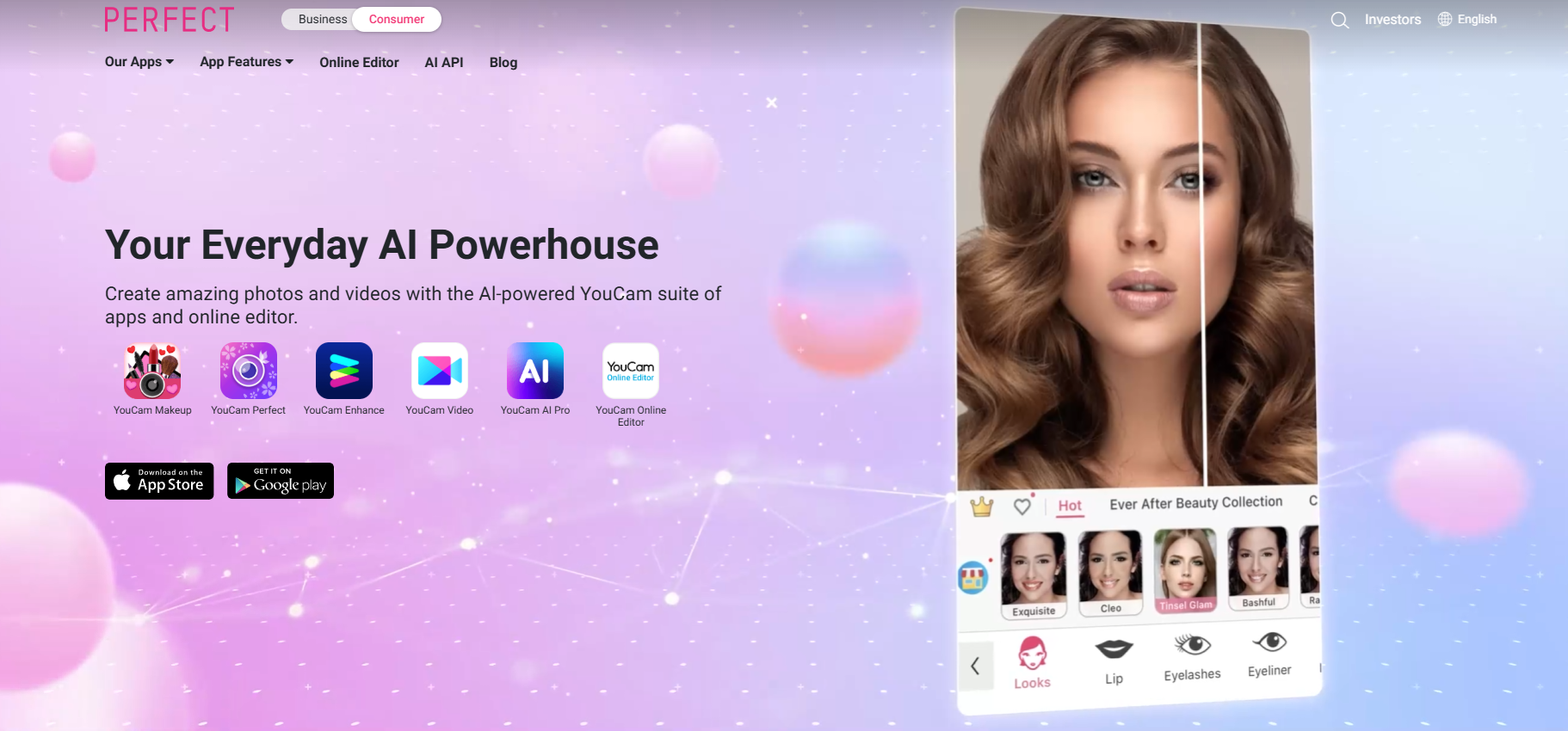 YouCam Videoのスクリーンショット